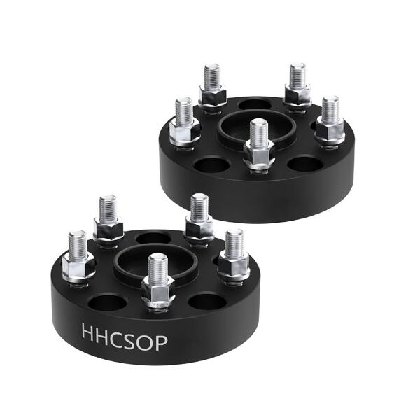 5x4.75 Wheel Spacers 1.5"(38mm) Bore 70.5mm with M12X1.5 Studs for Chevy S10 Ca - Picture 1 of 5